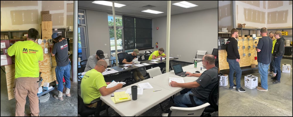 MWAS team receiving internal training